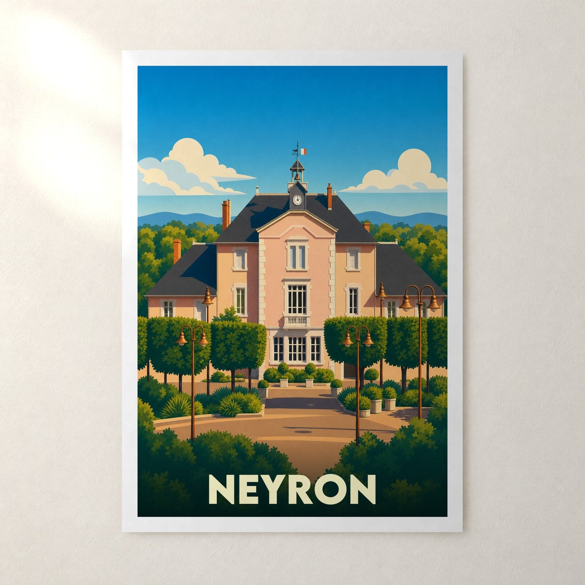 Affiche Neyron – sans cadre, accrochée au mur