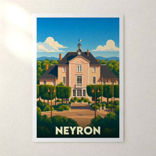 Affiche Neyron – sans cadre, accrochée au mur