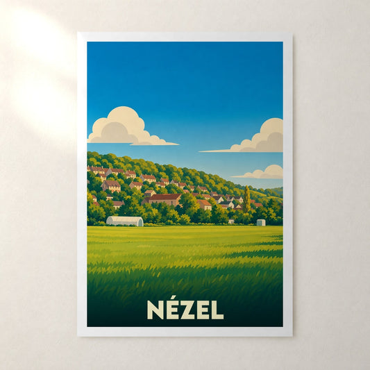 Affiche Nézel – sans cadre, accrochée au mur