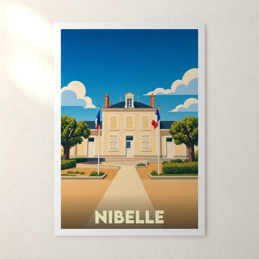 Affiche Nibelle – sans cadre, accrochée au mur