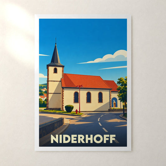 Affiche Niderhoff – sans cadre, accrochée au mur