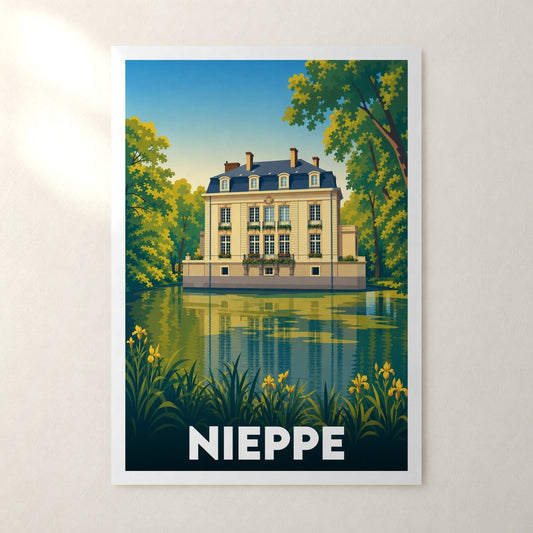 Affiche Nieppe – sans cadre, accrochée au mur