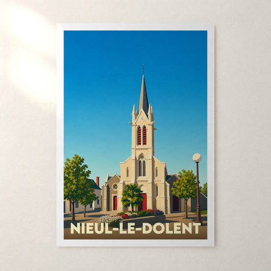 Affiche Nieul-le-Dolent – sans cadre, accrochée au mur