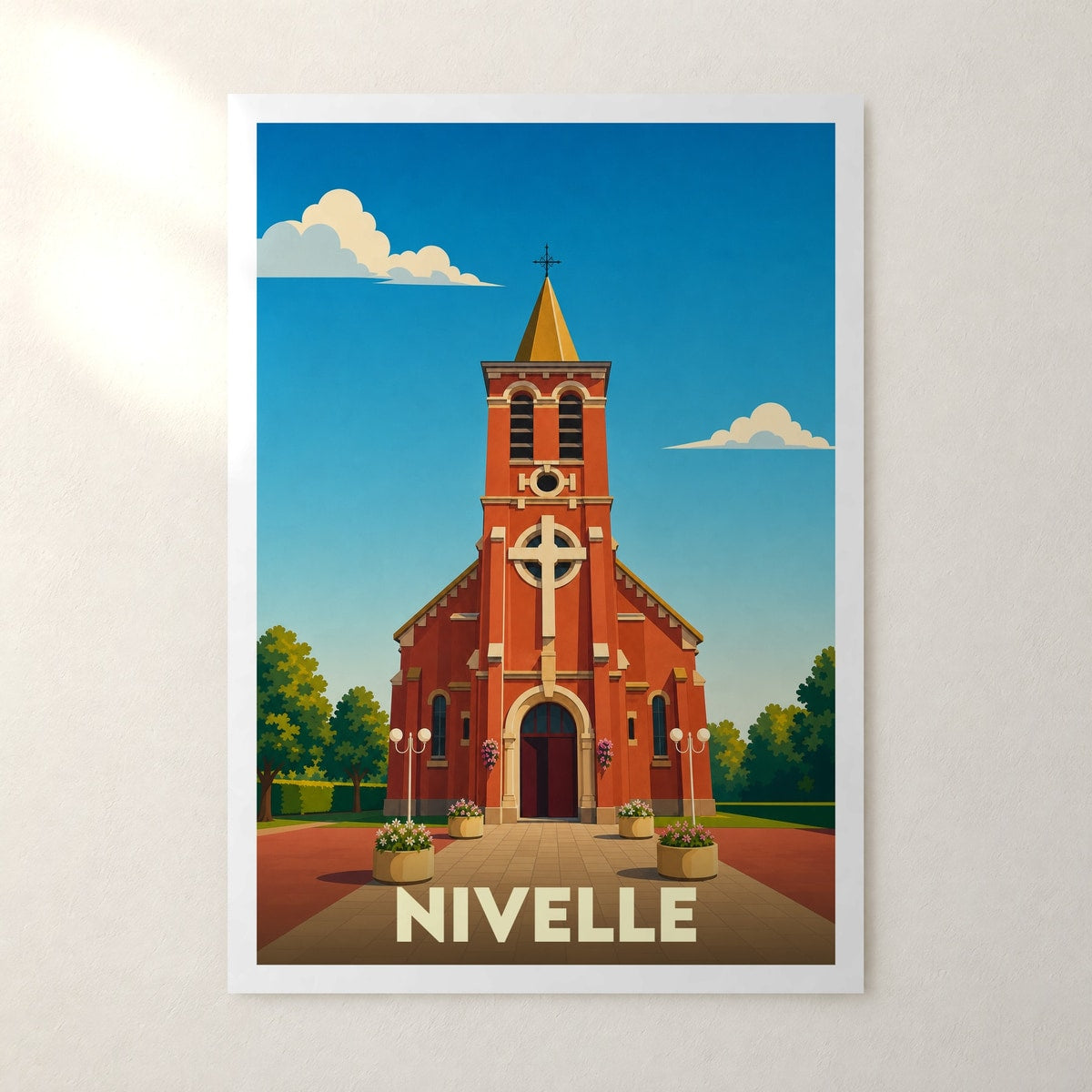 Affiche Nivelle – sans cadre, accrochée au mur