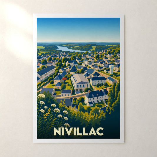 Affiche Nivillac – sans cadre, accrochée au mur