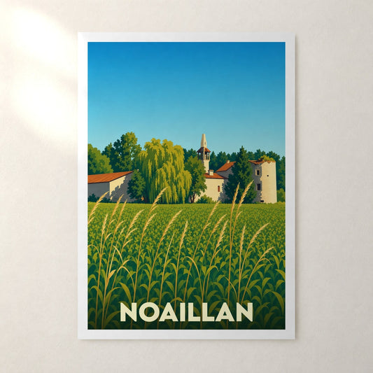Affiche Noaillan – sans cadre, accrochée au mur