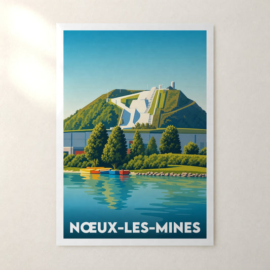 Affiche Nœux-les-Mines – sans cadre, accrochée au mur
