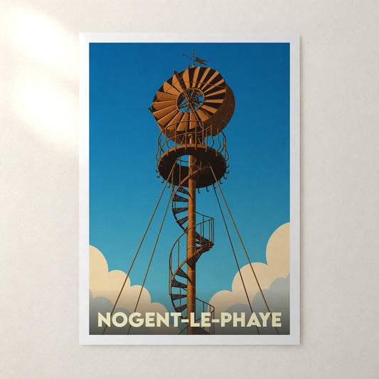 Affiche Nogent-le-Phaye – sans cadre, accrochée au mur