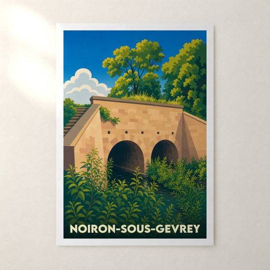 Affiche Noiron-sous-Gevrey – sans cadre, accrochée au mur