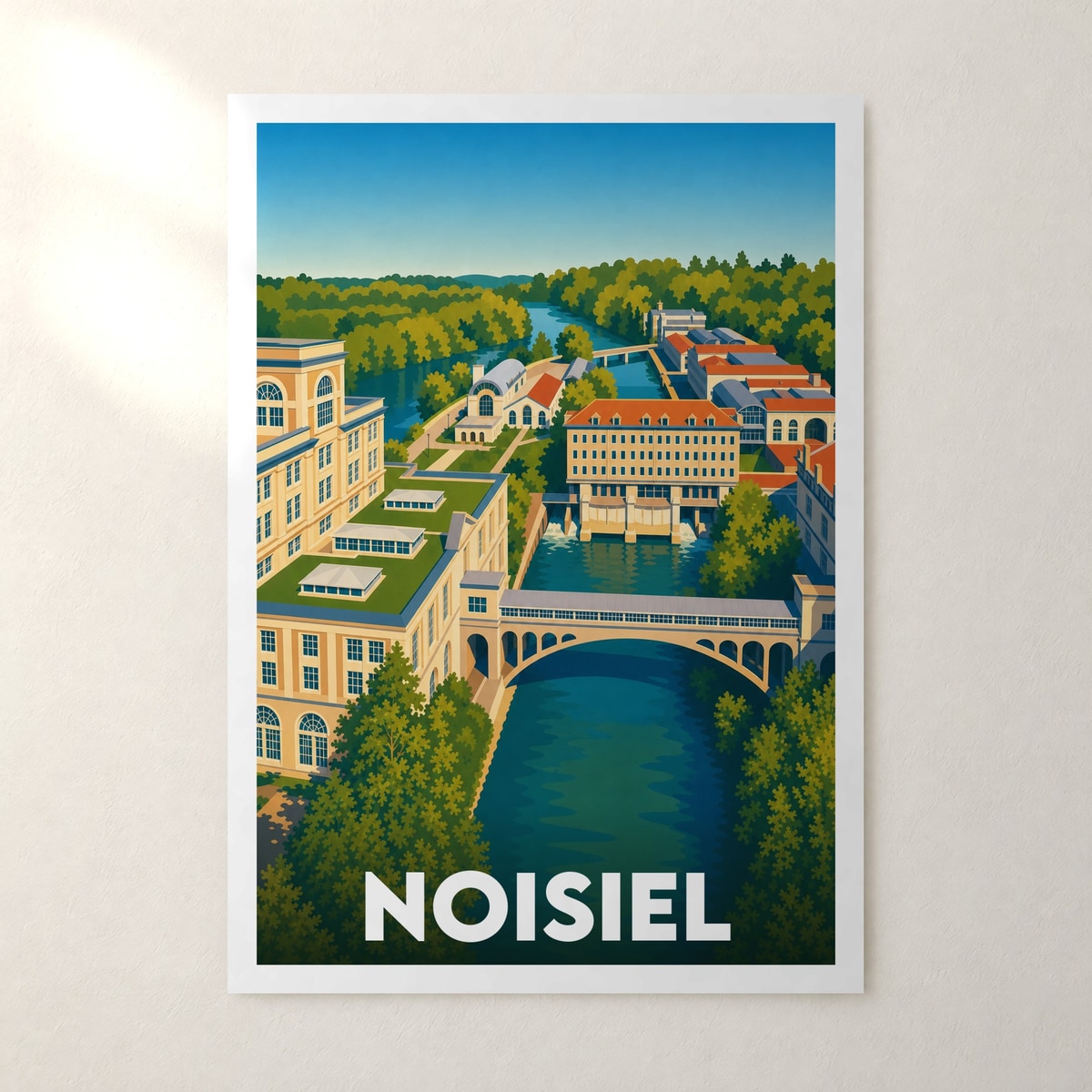Affiche Noisiel – sans cadre, accrochée au mur