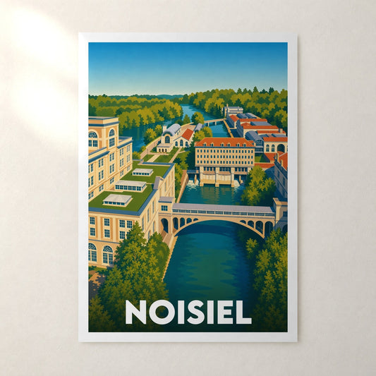 Affiche Noisiel – sans cadre, accrochée au mur
