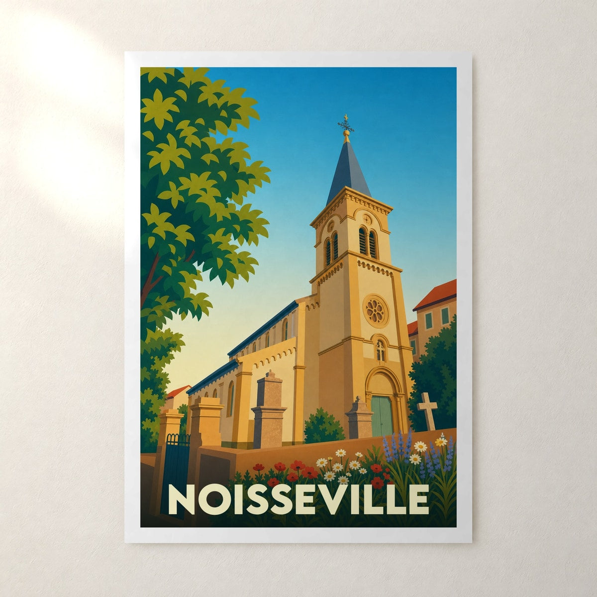 Affiche Noisseville – sans cadre, accrochée au mur