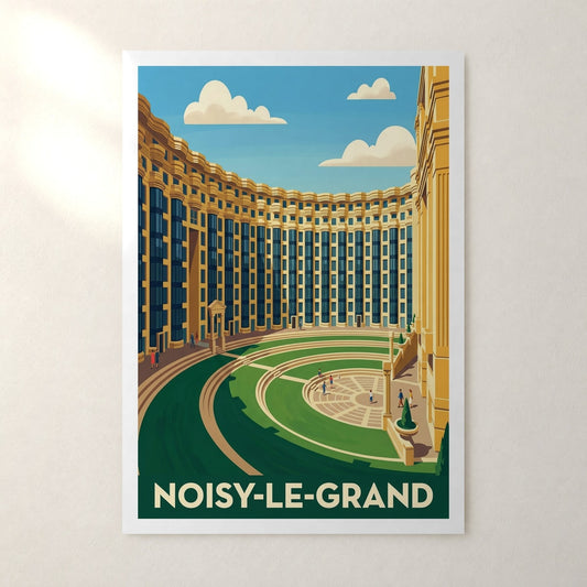 Affiche Noisy-le-Grand – sans cadre, accrochée au mur