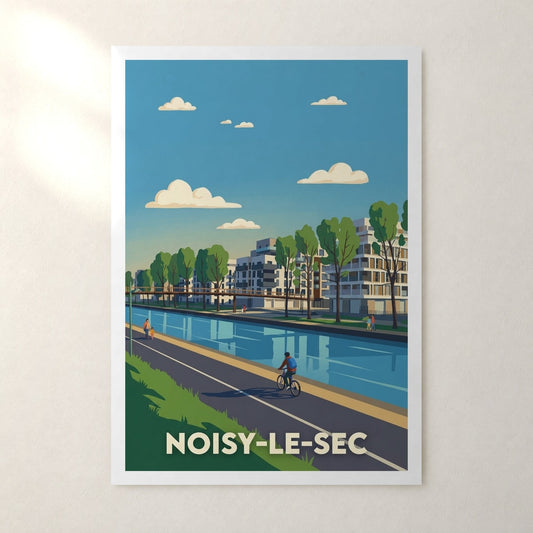 Affiche Noisy-le-Sec – sans cadre, accrochée au mur