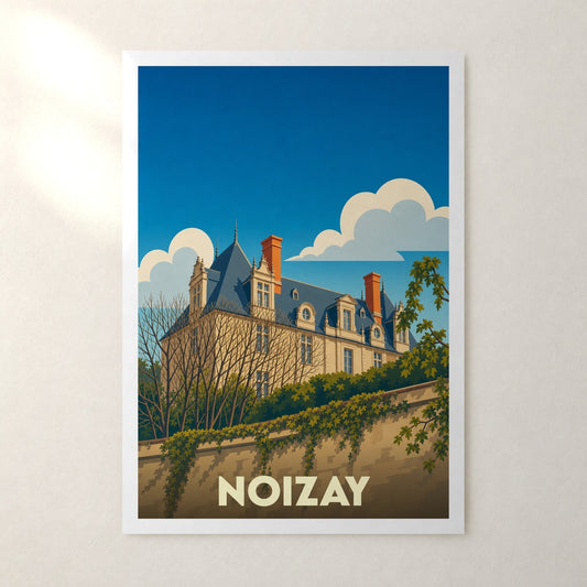 Affiche Noizay – sans cadre, accrochée au mur