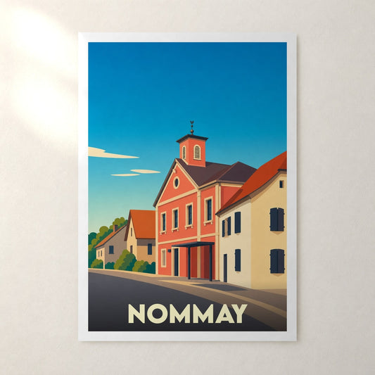 Affiche Nommay – sans cadre, accrochée au mur