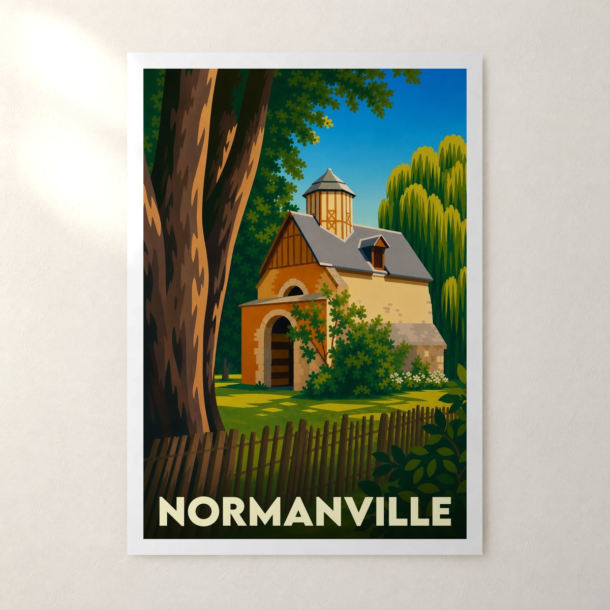 Affiche Normanville – sans cadre, accrochée au mur