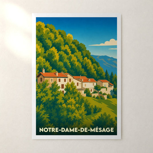 Affiche Notre-Dame-de-Mésage – sans cadre, accrochée au mur