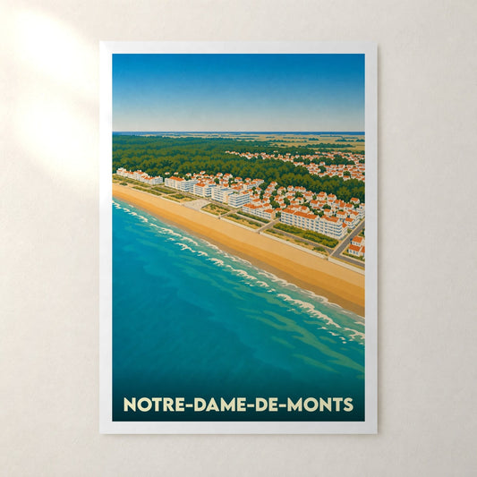Affiche Notre-Dame-de-Monts – sans cadre, accrochée au mur