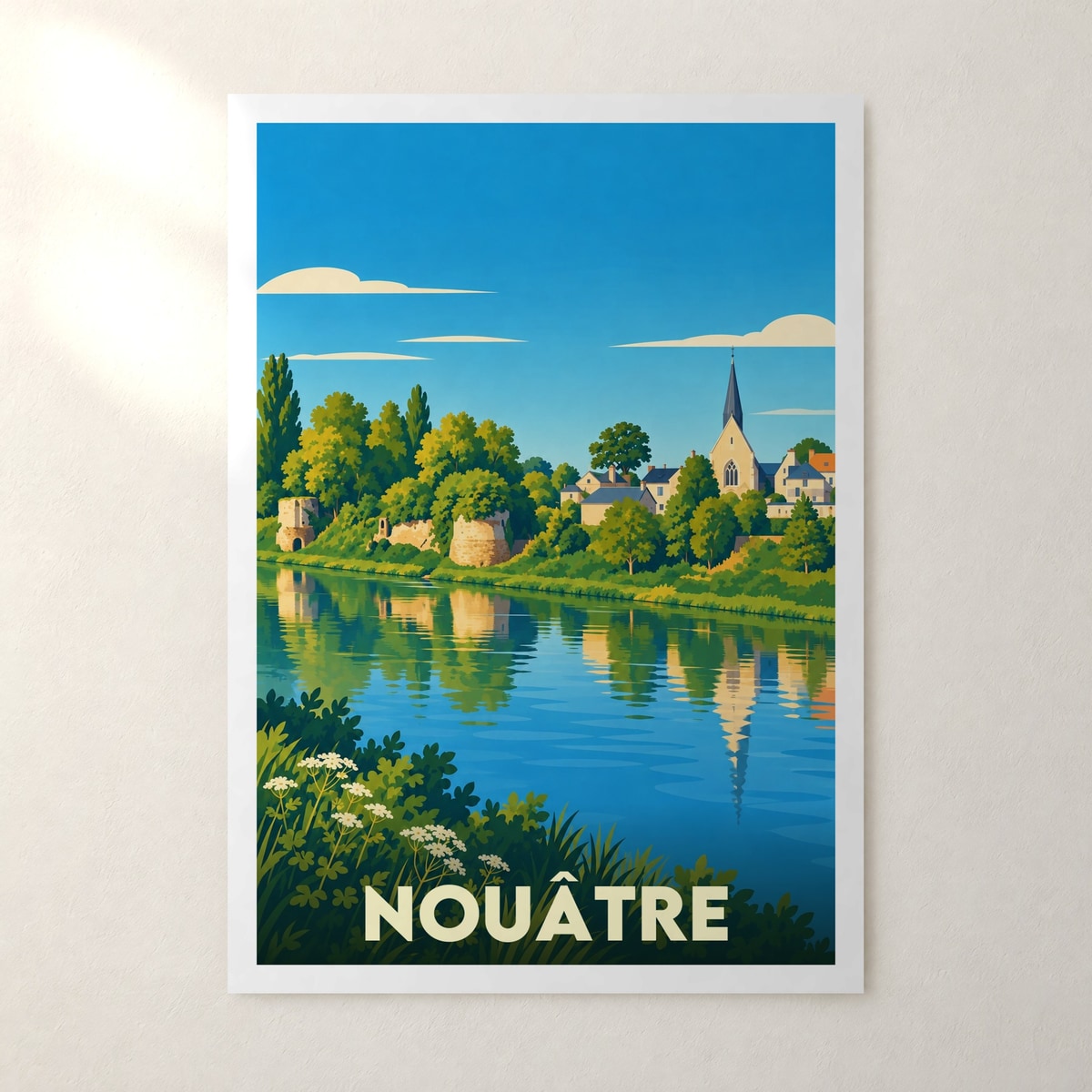 Affiche Nouâtre – sans cadre, accrochée au mur