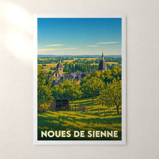Affiche Noues de Sienne – sans cadre, accrochée au mur