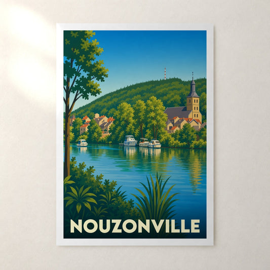 Affiche Nouzonville – sans cadre, accrochée au mur