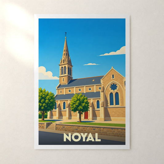 Affiche Noyal – sans cadre, accrochée au mur