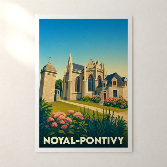 Affiche Noyal-Pontivy – sans cadre, accrochée au mur