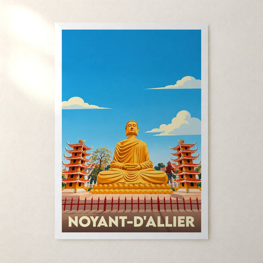Affiche Noyant-d'Allier – sans cadre, accrochée au mur