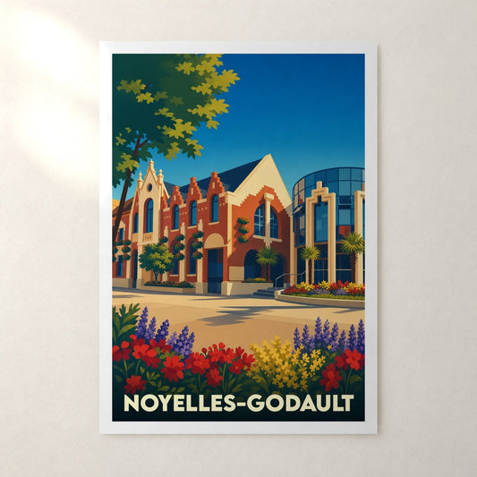 Affiche Noyelles-Godault – sans cadre, accrochée au mur