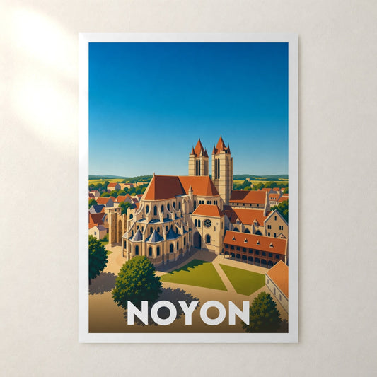 Affiche Noyon – sans cadre, accrochée au mur