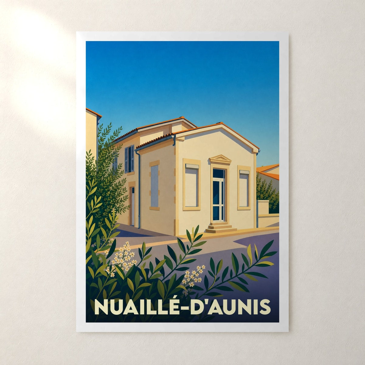 Affiche Nuaillé-d'Aunis – sans cadre, accrochée au mur