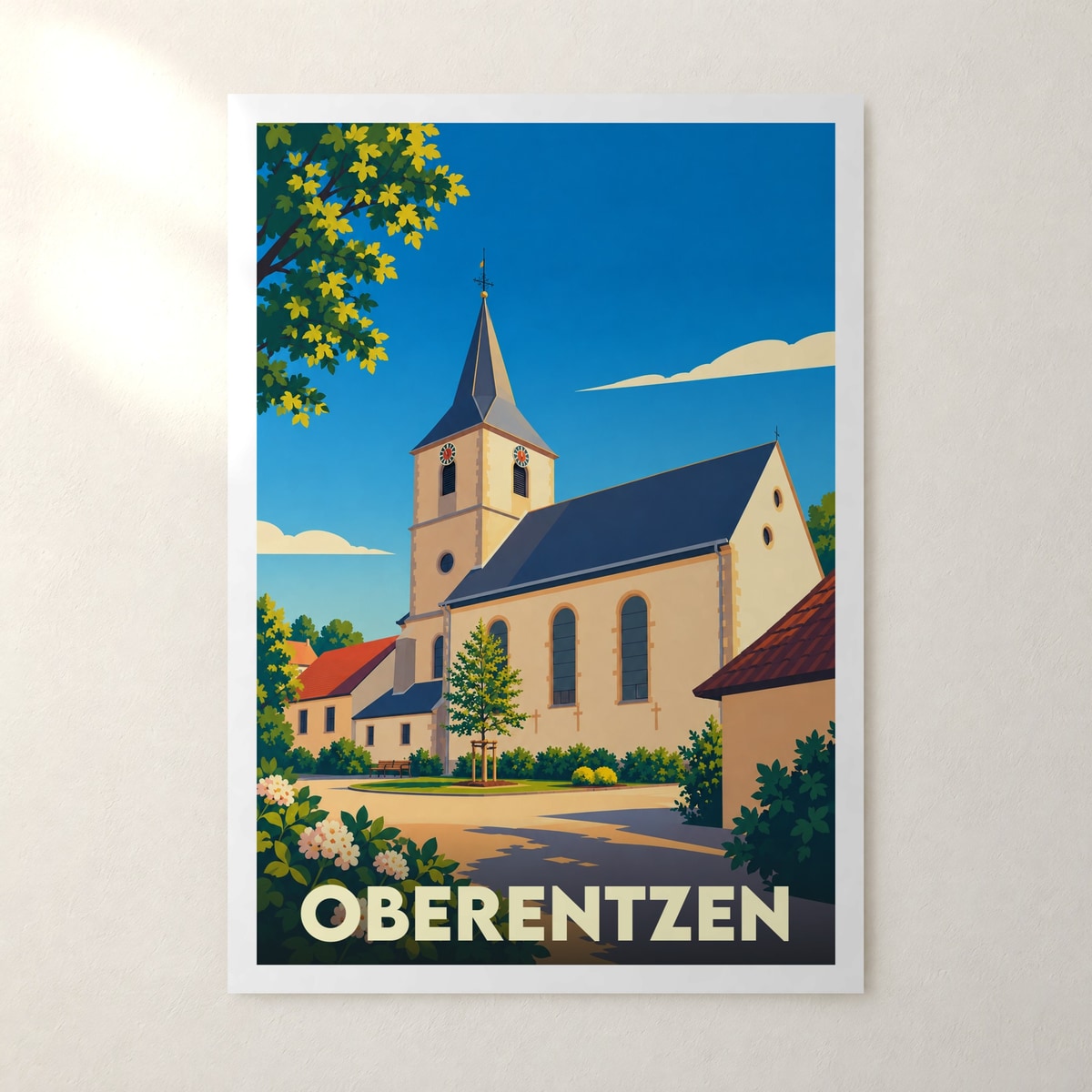 Affiche Oberentzen – sans cadre, accrochée au mur