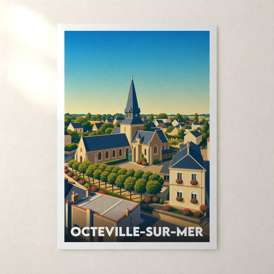 Affiche Octeville-sur-Mer – sans cadre, accrochée au mur