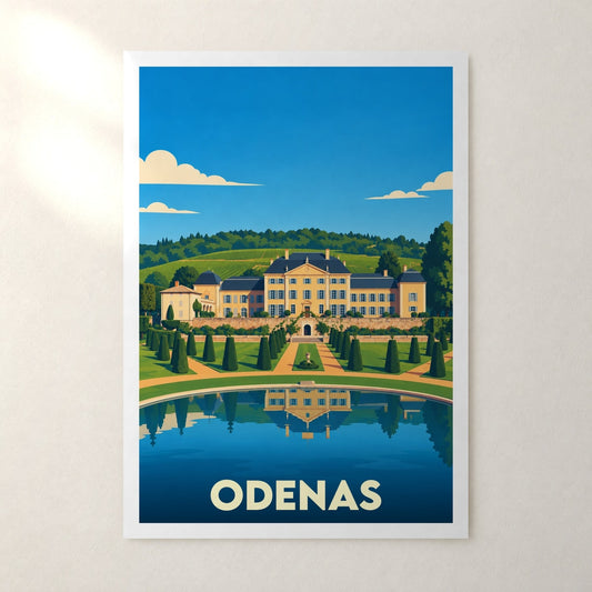 Affiche Odenas – sans cadre, accrochée au mur
