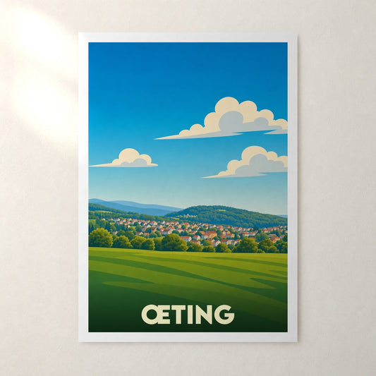 Affiche Œting – sans cadre, accrochée au mur