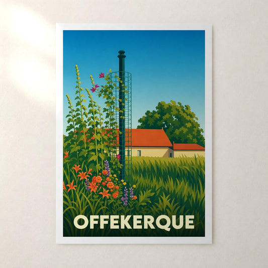 Affiche Offekerque – sans cadre, accrochée au mur