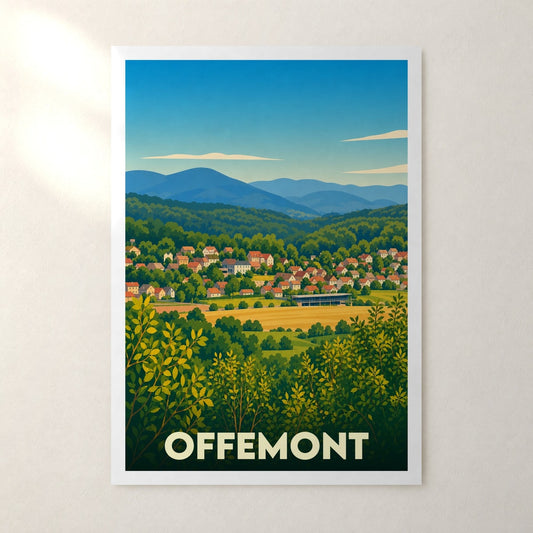 Affiche Offemont – sans cadre, accrochée au mur