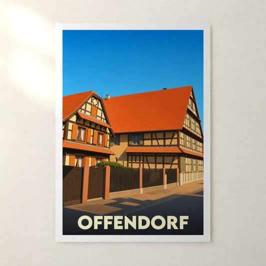 Affiche Offendorf – sans cadre, accrochée au mur