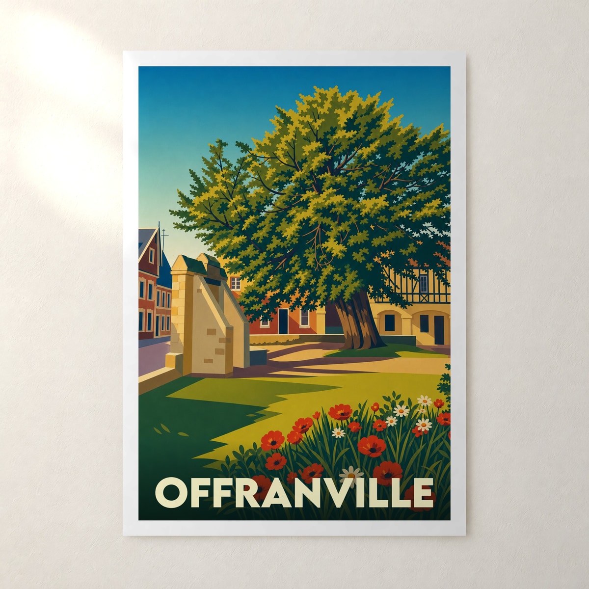 Affiche Offranville – sans cadre, accrochée au mur