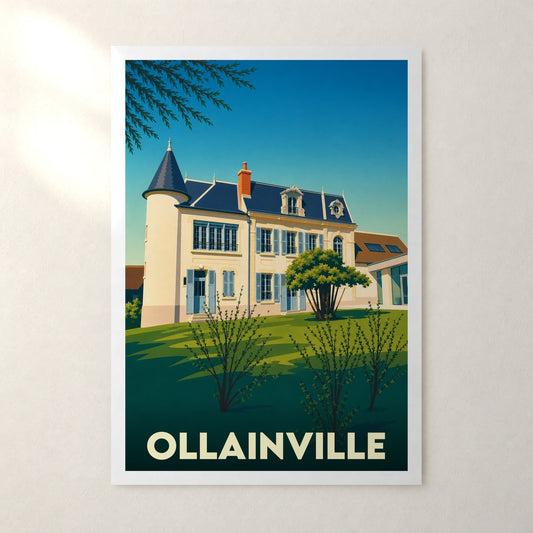 Affiche Ollainville – sans cadre, accrochée au mur