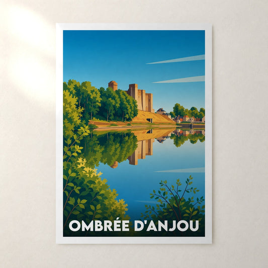 Affiche Ombrée d'Anjou – sans cadre, accrochée au mur