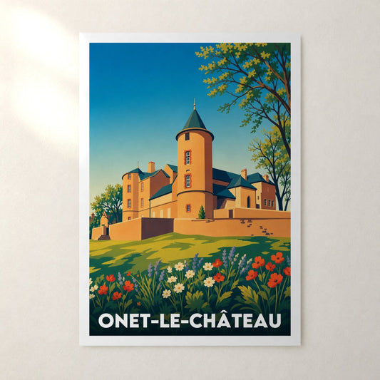 Affiche Onet-le-Château – sans cadre, accrochée au mur