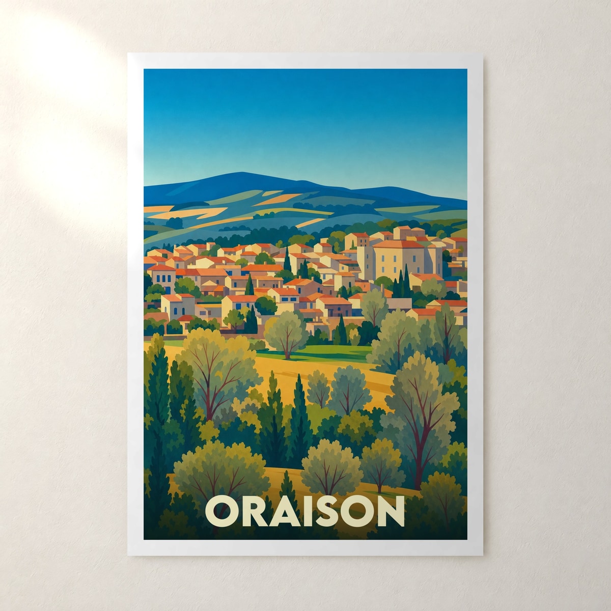 Affiche Oraison – sans cadre, accrochée au mur
