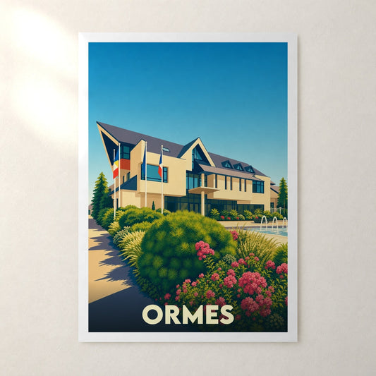 Affiche Ormes – sans cadre, accrochée au mur