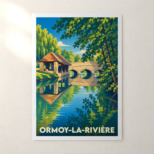Affiche Ormoy-la-Rivière – sans cadre, accrochée au mur