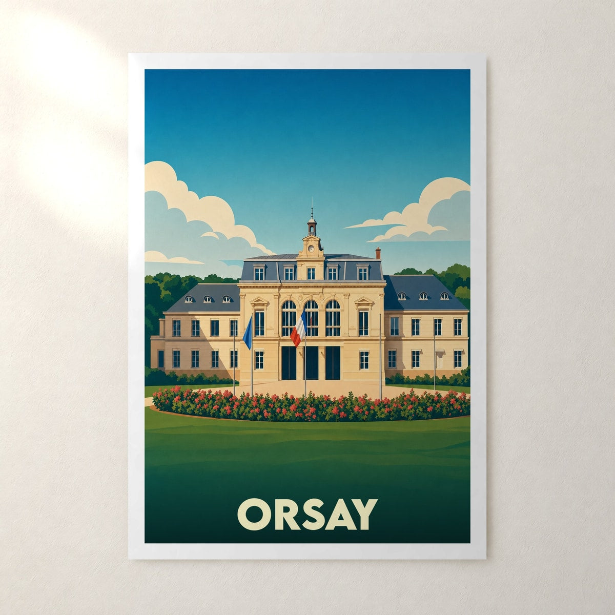 Affiche Orsay – sans cadre, accrochée au mur