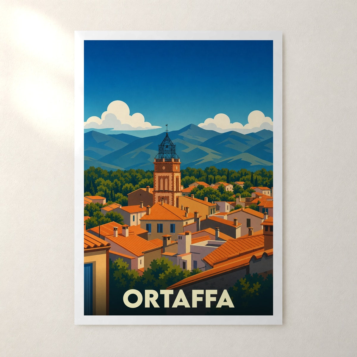 Affiche Ortaffa – sans cadre, accrochée au mur