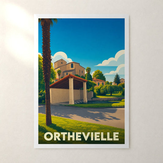 Affiche Orthevielle – sans cadre, accrochée au mur