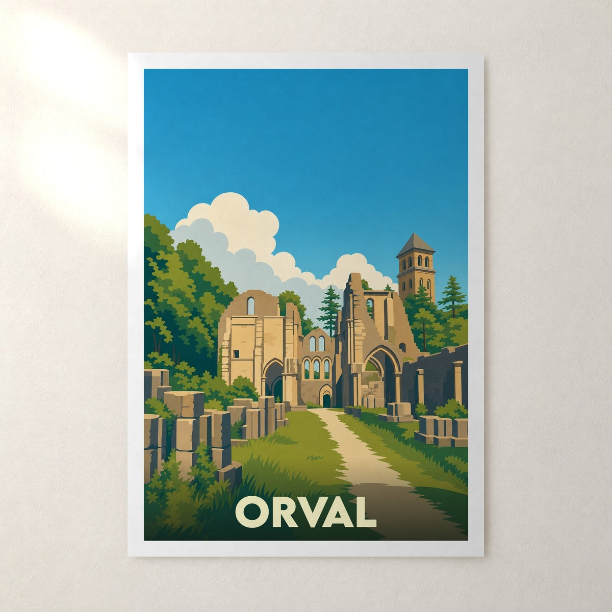Affiche Orval – sans cadre, accrochée au mur